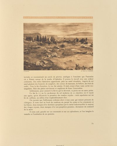 Tirynthe. Paladset (badet) af Frédéric Boissonnas