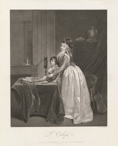 Optikken (The Optical Viewer) af Frédéric Cazenave, after Louis Léopold Boilly