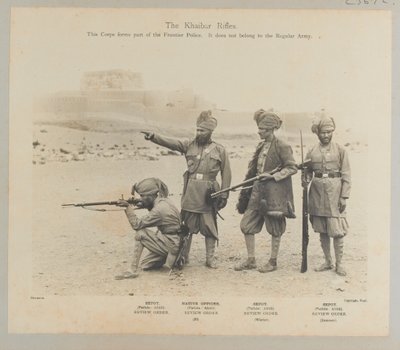 The Khyber Rifles, 1900 ca af Fred Bremner