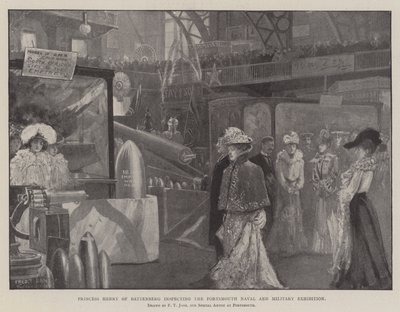 Prinsesse Henry af Battenberg inspicerer Portsmouth Naval and Military Exhibition af Fred T. Jane