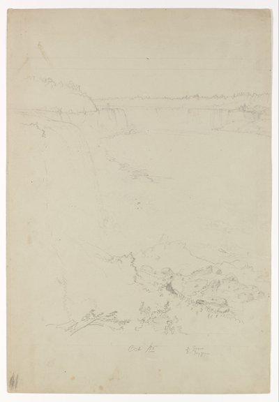 Niagara Falls fra den amerikanske side af Frederic Edwin Church