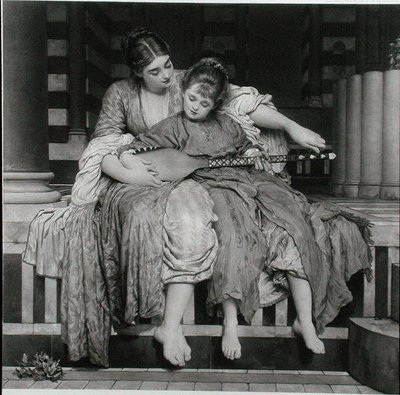 The Music Lesson, udgivet af The Fine Art Society af Frederic (after) Leighton