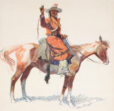 En Apache-spejder. Frederic Remington. af Frederic (after) Remington
