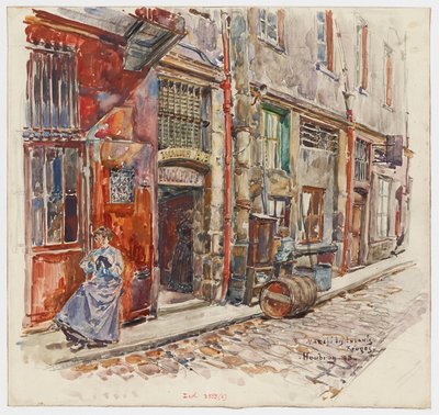 Indgang til trappe A i Marché des Enfants-Rouges af Frederic Anatole Houbron
