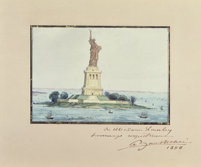Frihedsgudinden, Bedloe Island, New York City, 1888 af Frederic Auguste Bartholdi