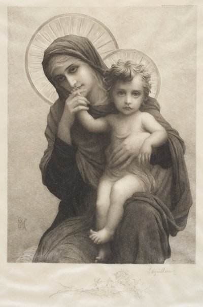 Madonna og barn af Frederic Auguste Laguillermie