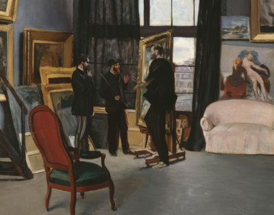 Bazille -værkstedet af Jean Frederic Bazille