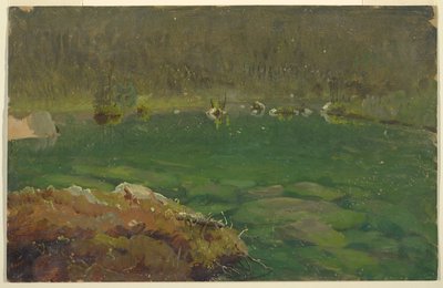 Alpine Lake, Bayern eller Schweiz af Frederic Edwin Church