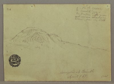 Bare Hill, Akropolis i Korinth, Grækenland af Frederic Edwin Church