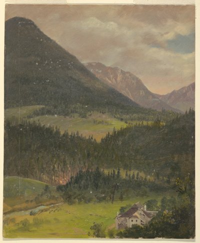 Bayerske alper landskab af Frederic Edwin Church