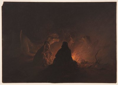 Beduiner i lejren om natten af Frederic Edwin Church