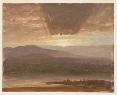 Catskills fra Hudson, New York af Frederic Edwin Church