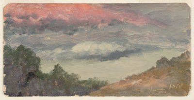 Skyer over Churchs gård, Hudson N.Y. af Frederic Edwin Church