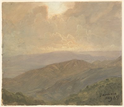 Overskyet himmel, Jamaica af Frederic Edwin Church