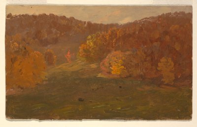 Tegning, Efterårslandskab (North Carolina ), 1865-70 af Frederic Edwin Church