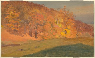 Tegning, Efterårsskov, ca. 1870 af Frederic Edwin Church