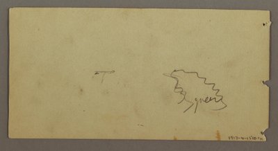 Tegning, Bygning i måneskin, muligvis 1869 af Frederic Edwin Church