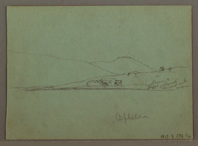 Tegning, Kefalonia, Grækenland, april 1869 af Frederic Edwin Church
