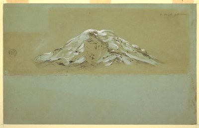 Tegning, Chimborazo, ca. 1857 af Frederic Edwin Church