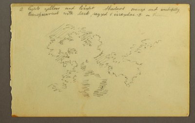Tegning, studie af skyer, 1845 af Frederic Edwin Church