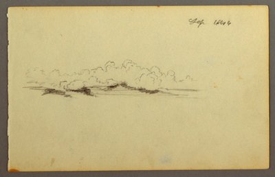 Tegning, Skyer, 1844 af Frederic Edwin Church