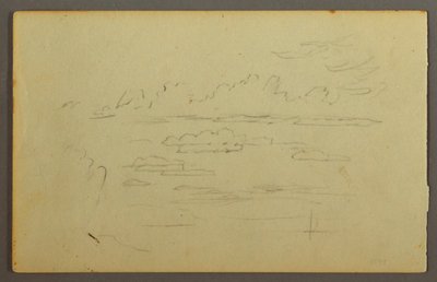 Tegning, Skyer, muligvis 1844 af Frederic Edwin Church