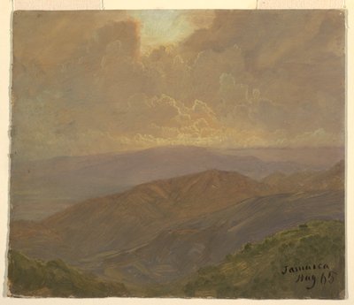 Tegning, overskyet himmel, august 1865 af Frederic Edwin Church