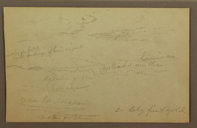 Tegning, Skyet himmel, muligvis 1860