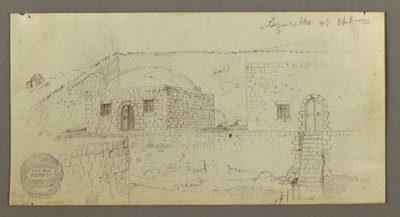Tegning, Kuppelhus, Hus med trappe, februar, muligvis 1868 af Frederic Edwin Church
