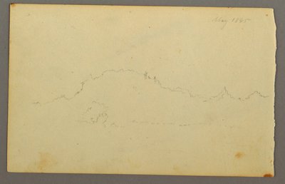 Tegning, Kanten af træ, 1844 af Frederic Edwin Church