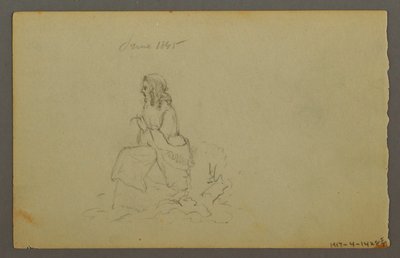 Tegning, Græsser, 1844 af Frederic Edwin Church