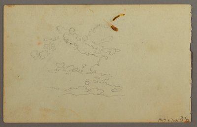Tegning, Hill Range, muligvis 1844 af Frederic Edwin Church