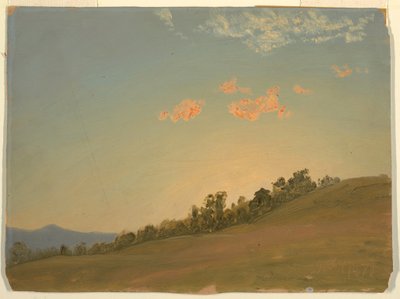 Tegning, Hillside, Hudson, New York, juli 1870 af Frederic Edwin Church