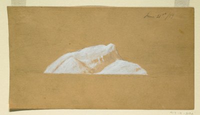 Tegning, Iceberg, Newfoundland, 21. juni 1859 af Frederic Edwin Church