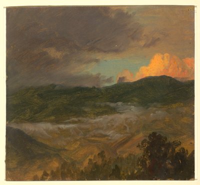 Tegning, landskab, 1865 af Frederic Edwin Church