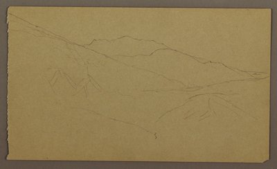 Tegning, landskab, maj-august 1865 af Frederic Edwin Church