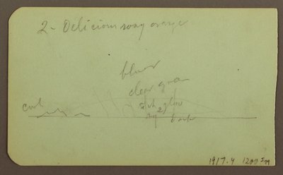 Tegning, Landskab "nær lagos"; bagside: Landskab, 1883 af Frederic Edwin Church