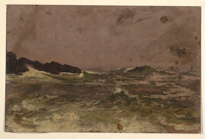 Tegning, Maines kyst, 1845-50 af Frederic Edwin Church