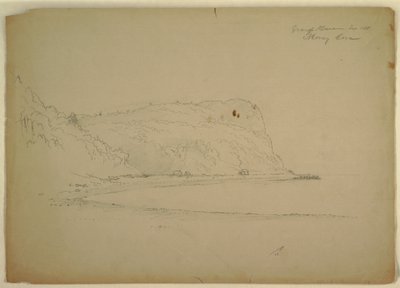 Tegning, "Abehulen", 1851 af Frederic Edwin Church