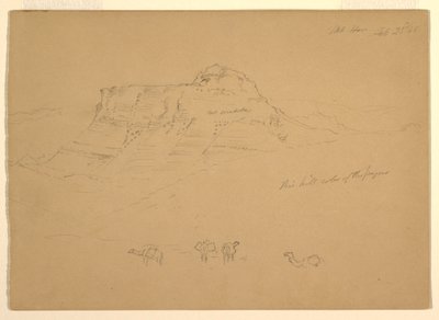 Tegning, Mount Hor, 23. februar 1868 af Frederic Edwin Church
