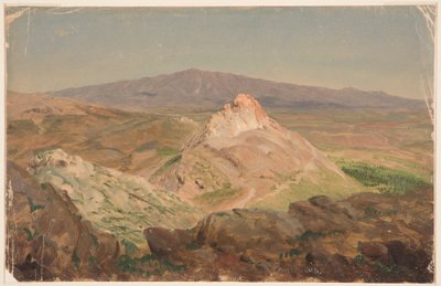 Tegning, Mount Pentelicus, april 1869 af Frederic Edwin Church