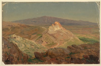 Tegning, Mount Pentelicus, april 1869 af Frederic Edwin Church