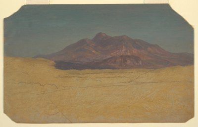 Tegning, bjerglandskab, 1868 af Frederic Edwin Church