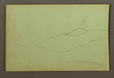 Tegning, Mountain Ridge, muligvis 1856 af Frederic Edwin Church