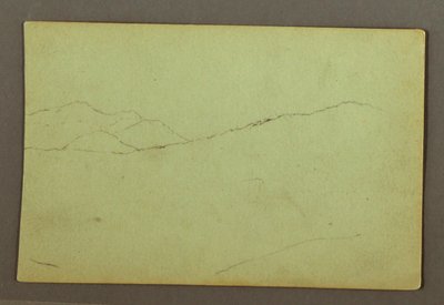 Tegning, Bjergtoppe, muligvis 1856 af Frederic Edwin Church