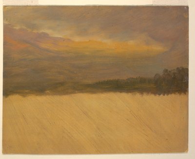 Tegning, Bjerglandskab, 1860-70 af Frederic Edwin Church