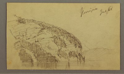 Tegning, Mountainside, juli 1868 af Frederic Edwin Church