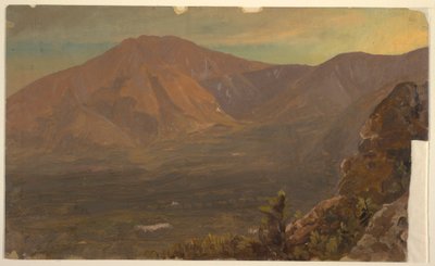 Tegning, Katahdin-bjerget og Turner, 1860-78 af Frederic Edwin Church