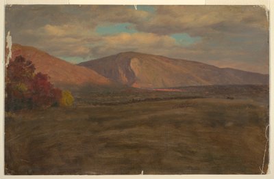 Tegning, Katahdin-bjerget set fra sydvest (), 1870-80 af Frederic Edwin Church