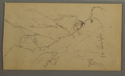Tegning, Narrow Valley, 1868 af Frederic Edwin Church